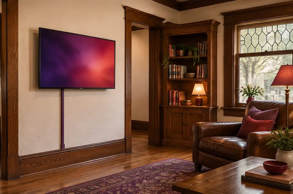TV mounted in a typical Downtown Anaheim & the Colony home — TV Mounting Works Anaheim