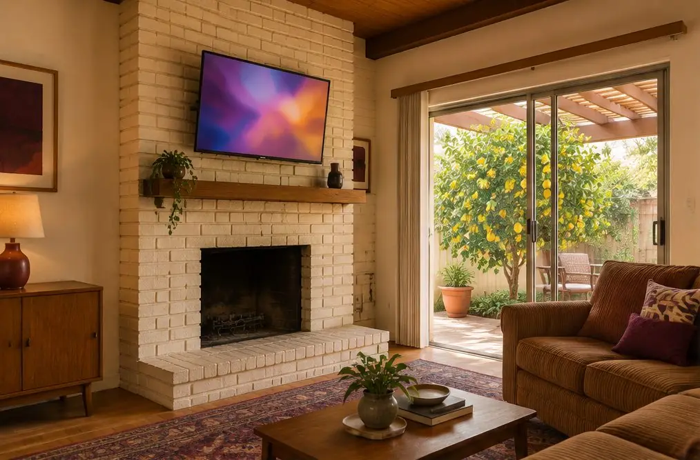 TV mounted in a typical East Anaheim home — TV Mounting Works Anaheim