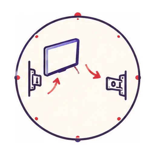Schematic icon: TV Take-Down & Relocation