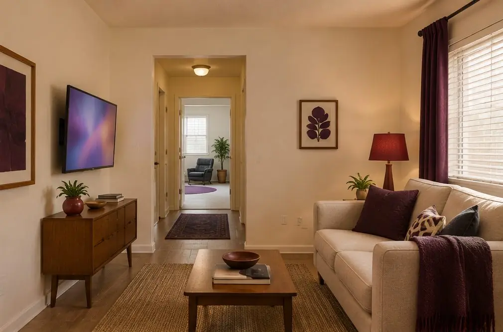 TV mounted in a typical North Anaheim home — TV Mounting Works Anaheim