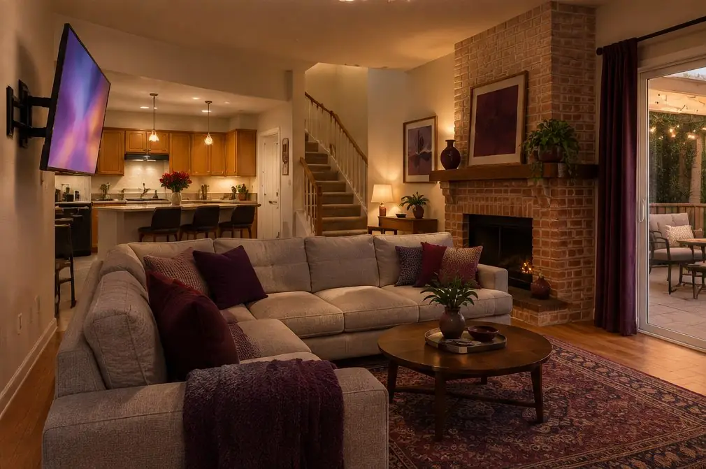 TV mounted in a typical Northeast Anaheim home — TV Mounting Works Anaheim